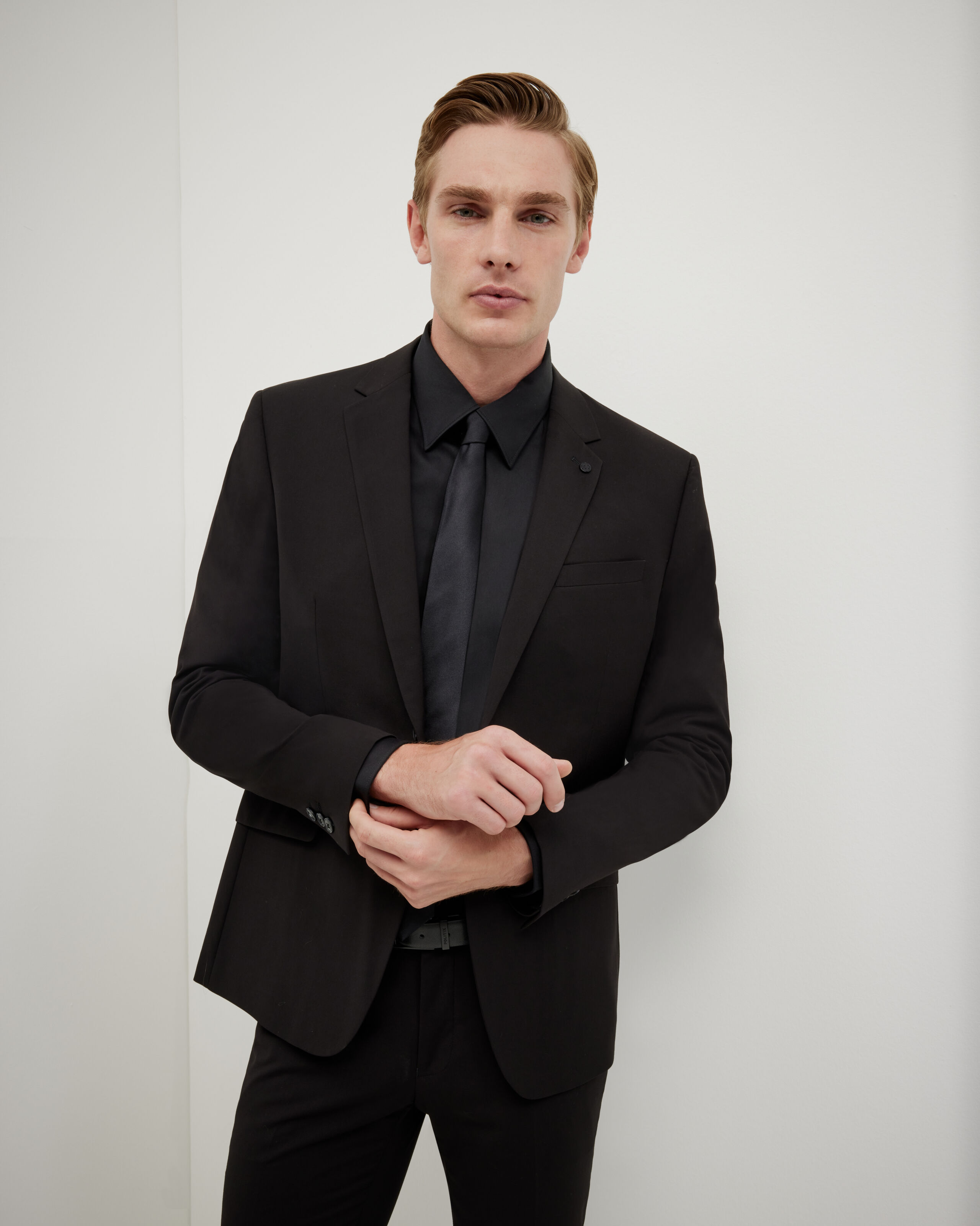 Ultra Slim Stretch Tailored Jacket - Black - Ultra Slim